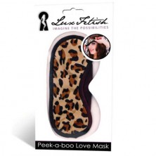 Леопардовая секс маска на глаза PEEK-A-BOO LOVE MASK